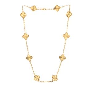 NIB VC&A inspired gold and gold necklace
